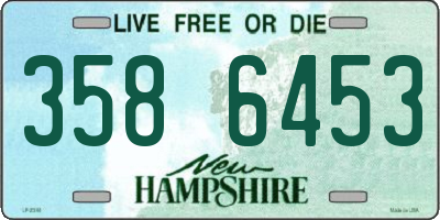 NH license plate 3586453