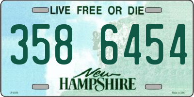 NH license plate 3586454