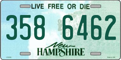 NH license plate 3586462