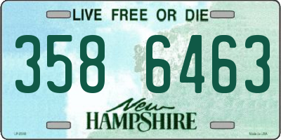 NH license plate 3586463