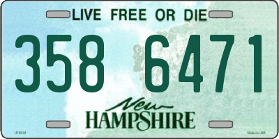 NH license plate 3586471
