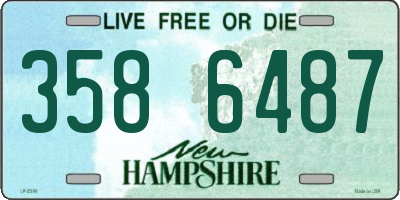 NH license plate 3586487