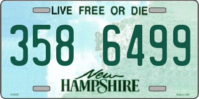 NH license plate 3586499