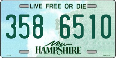 NH license plate 3586510