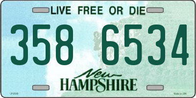NH license plate 3586534