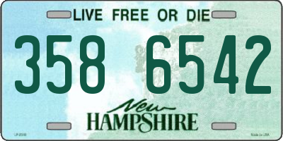 NH license plate 3586542