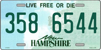 NH license plate 3586544