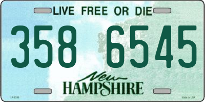 NH license plate 3586545