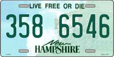 NH license plate 3586546