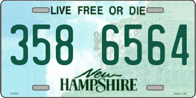NH license plate 3586564