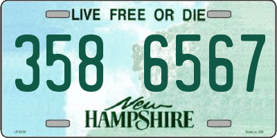 NH license plate 3586567