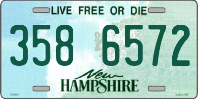 NH license plate 3586572