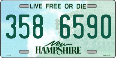 NH license plate 3586590