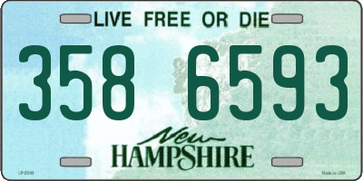 NH license plate 3586593