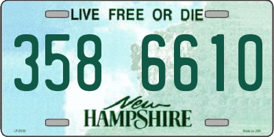 NH license plate 3586610