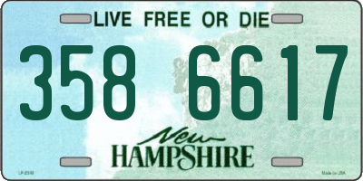 NH license plate 3586617