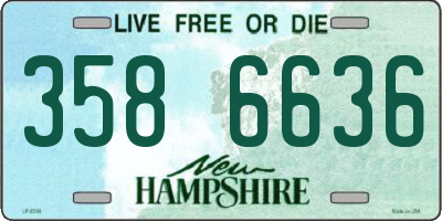 NH license plate 3586636