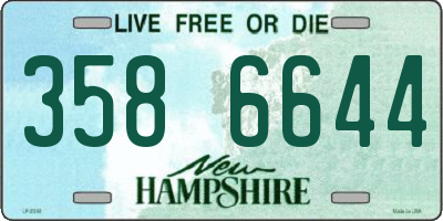 NH license plate 3586644