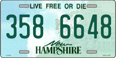 NH license plate 3586648