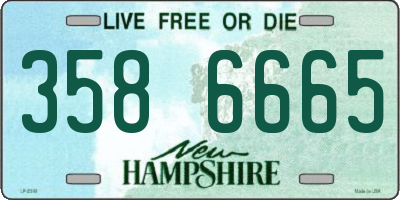 NH license plate 3586665