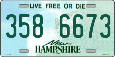 NH license plate 3586673