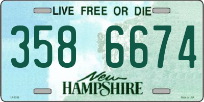 NH license plate 3586674