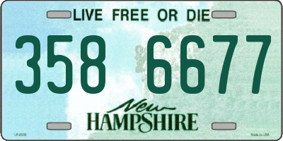 NH license plate 3586677