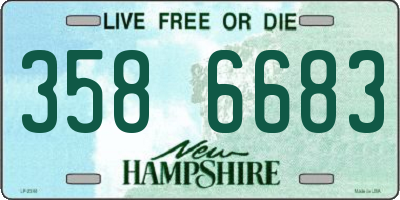 NH license plate 3586683