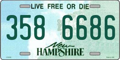 NH license plate 3586686