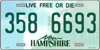 NH license plate 3586693