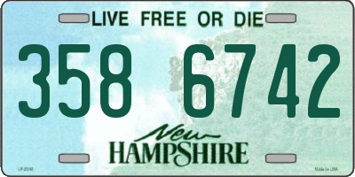 NH license plate 3586742