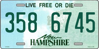 NH license plate 3586745