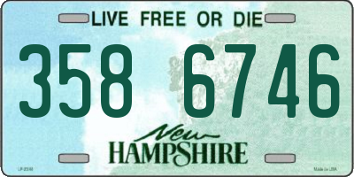 NH license plate 3586746