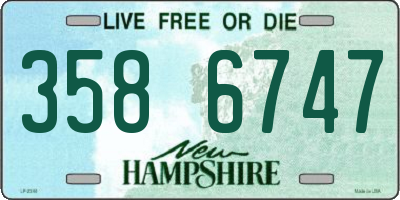 NH license plate 3586747