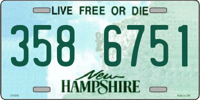 NH license plate 3586751