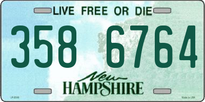 NH license plate 3586764