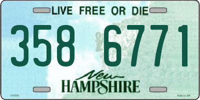 NH license plate 3586771