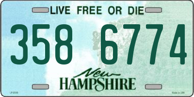 NH license plate 3586774