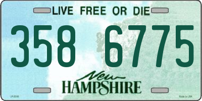 NH license plate 3586775