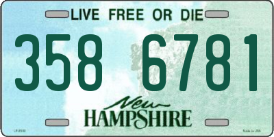 NH license plate 3586781