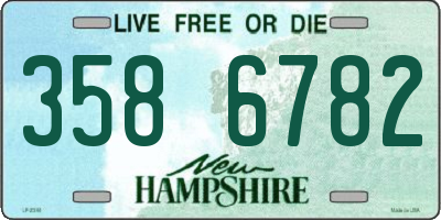 NH license plate 3586782