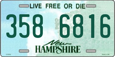 NH license plate 3586816