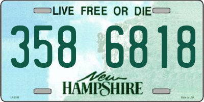 NH license plate 3586818
