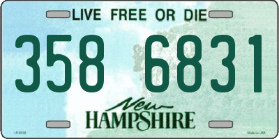 NH license plate 3586831