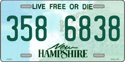 NH license plate 3586838