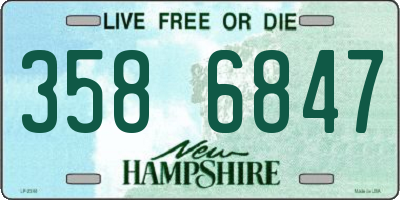 NH license plate 3586847
