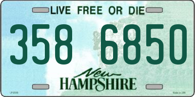 NH license plate 3586850