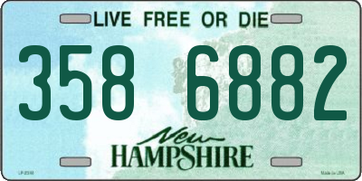 NH license plate 3586882