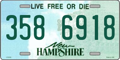 NH license plate 3586918