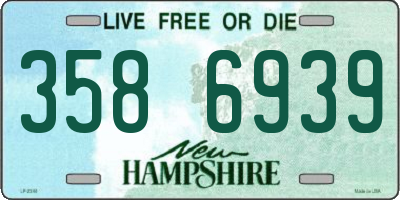 NH license plate 3586939